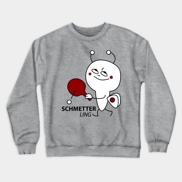 Table tennis butterfly Crewneck Sweatshirt by spontania